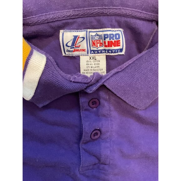 Logo Athletic NFL Pro Line Minnesota Vikings Polo Shirt XXL - Picture 5 of 8